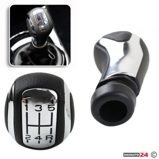 Топка за скоростен лост съвместима с Peugeot 207/307/308/408 - 5 скорости - Хром