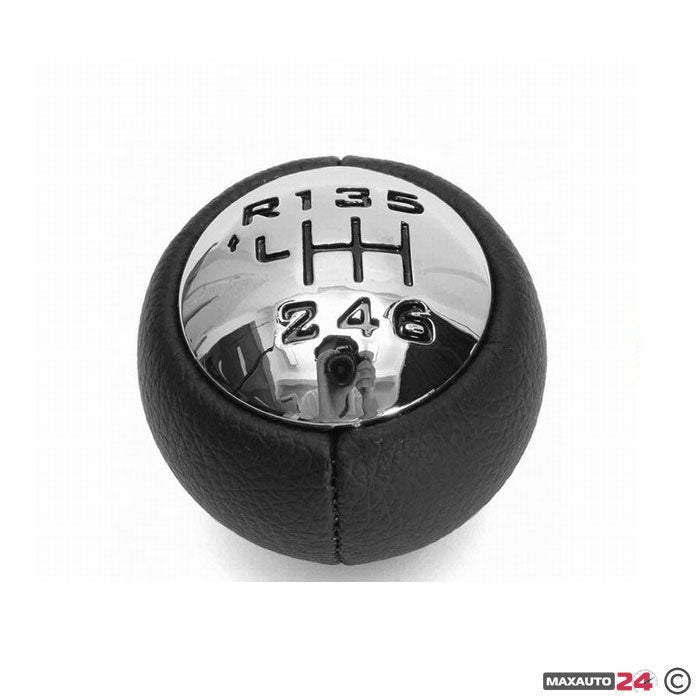 Топка за скоростен лост съвместима с Peugeot / Citroen - 6 скорости - Хром