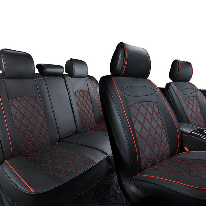 Тапицерия за МПС 1158 - 5 части Черно/Червено