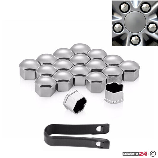 Капачки за болтове на джантите PA25-17“ 20 БР/К-Т - ХРОМ