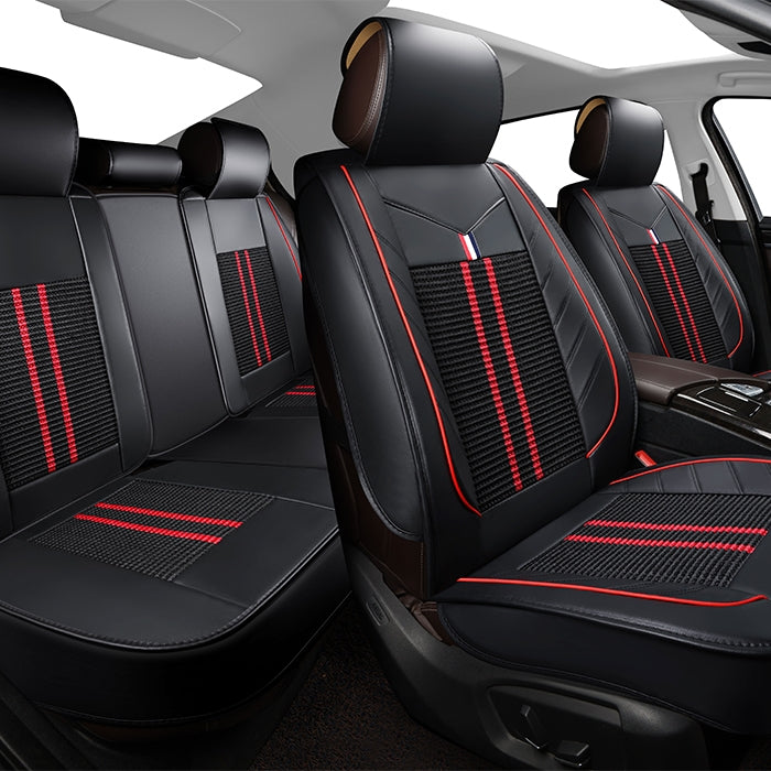 Тапицерия за МПС 1165 - 5 БР/К-Т Черно / Червено