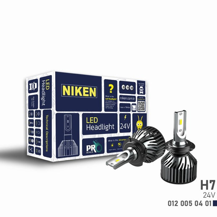 Диодни крушки Niken H7 ПРО 2бр/к-т - 24V
