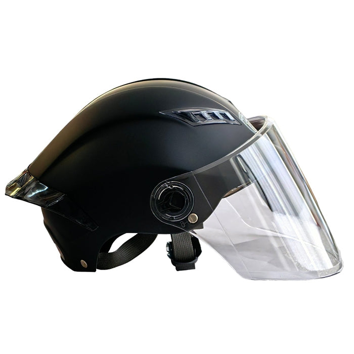 Каска за мотор - PA538 С Визьор и Спойлер - Черен Мат