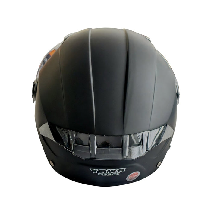 Каска за мотор - PA538 С Визьор и Спойлер - Черен Мат