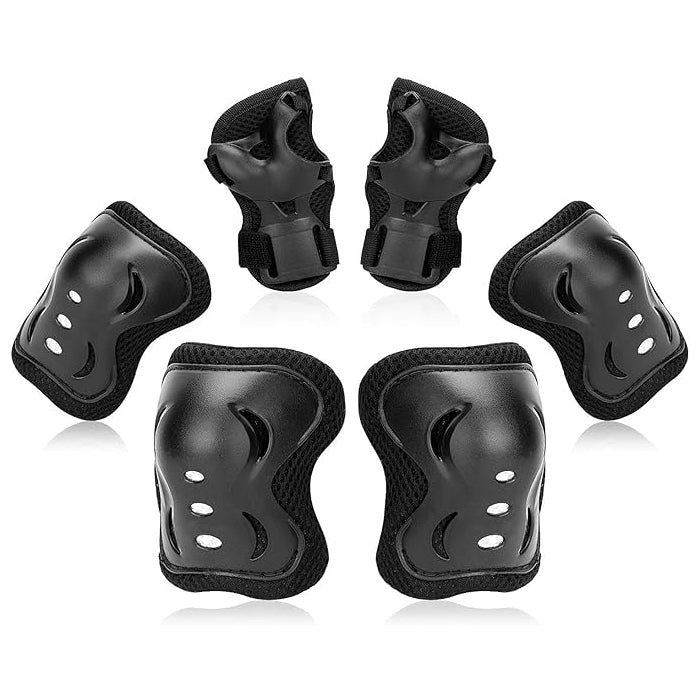 Детски наколенки РА423 - 6бр / к-т - ЧЕРНИ