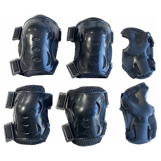 Детски наколенки РА424 - 6бр / к-т - ЧЕРНИ