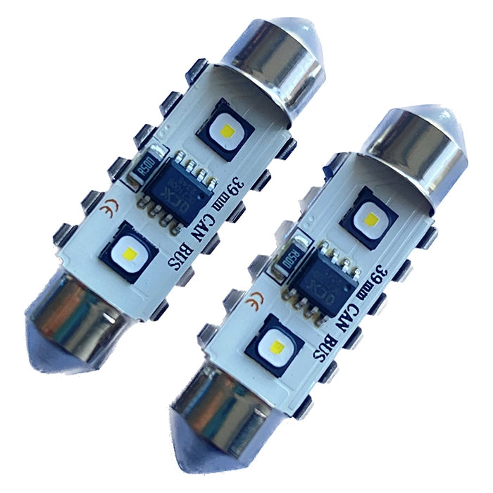 Диодни крушки CANBUS 12/24V - 3802 - 39мм - 2бр/к-т