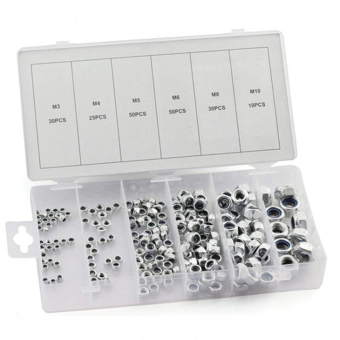 Кутия метални гайки 195 броя