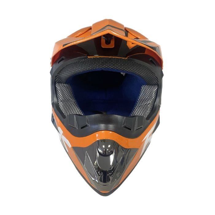 Детска Мотокрос Каска 125 - XXS - ORANGE