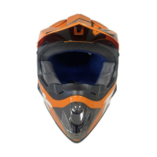 Детска Мотокрос Каска 125 - XXS - ORANGE