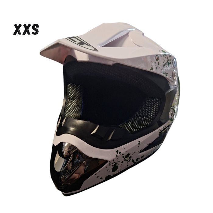 Детска Мотокрос Каска 125 - XXS - White