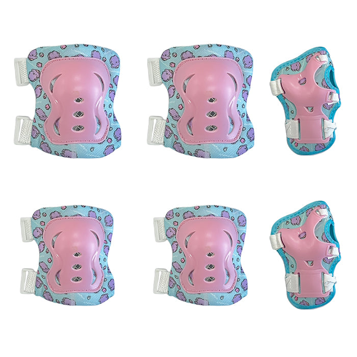 Детски наколенки РА1011 - 6бр / к-т - Розови