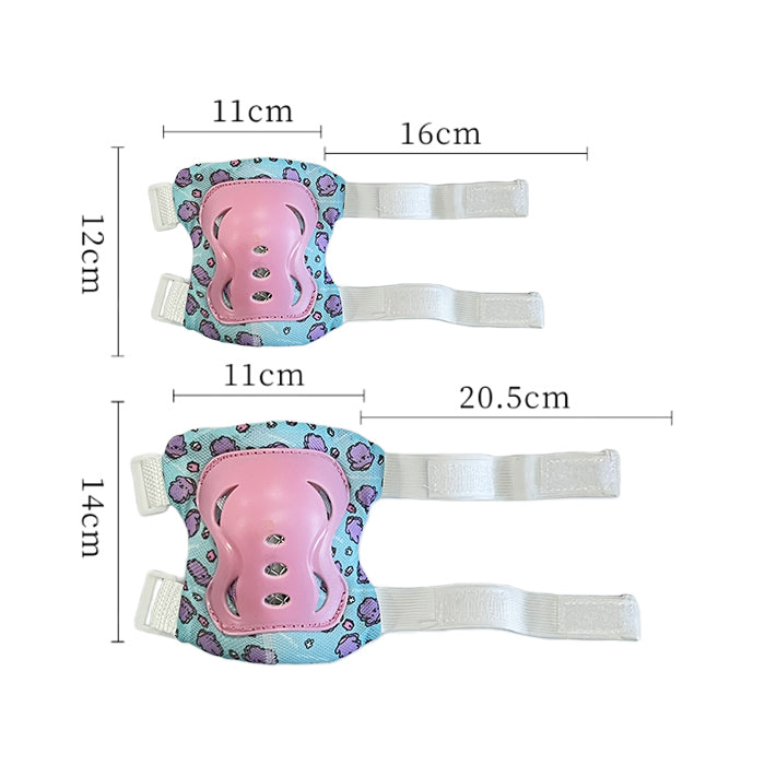 Детски наколенки РА1011 - 6бр / к-т - Розови