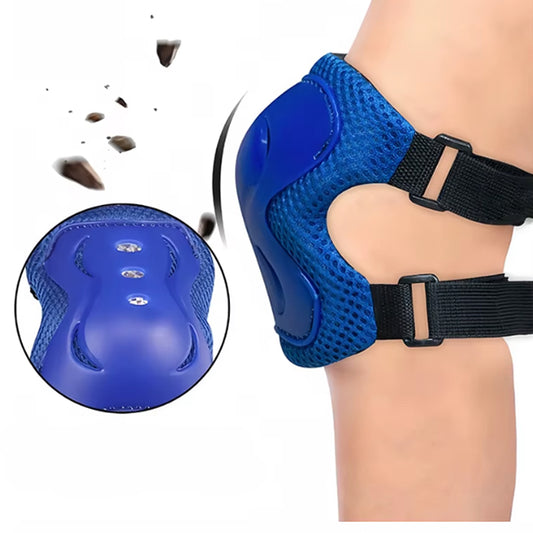 Детски наколенки РА1011 - 6бр / к-т - Червени