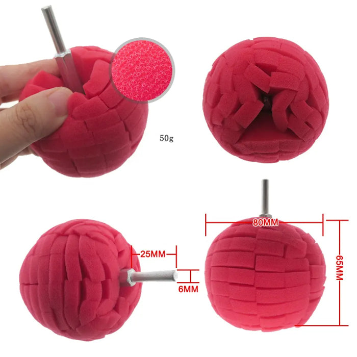 Гъба за почистване с накрайник PA864 Червена