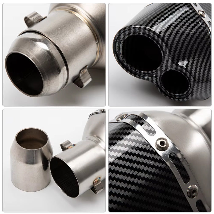 Гърне за мотоциклет PA943 - 40см - СИВО С КАРБОН