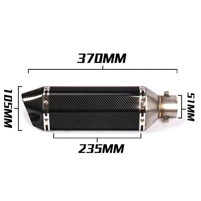 Гърне за мотоциклет PA943 - 40см - СИВО С КАРБОН