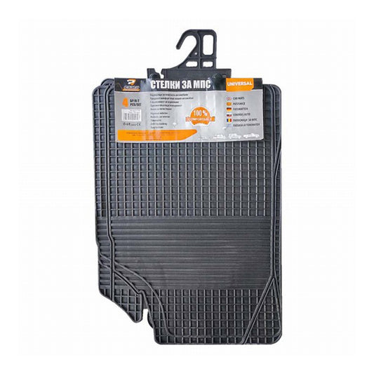 Гумени стелки универсални черни 1765 - 4бр/к-т