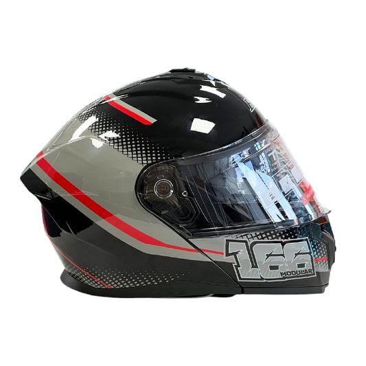 Каска 166 - Размер S - Черно/Червено