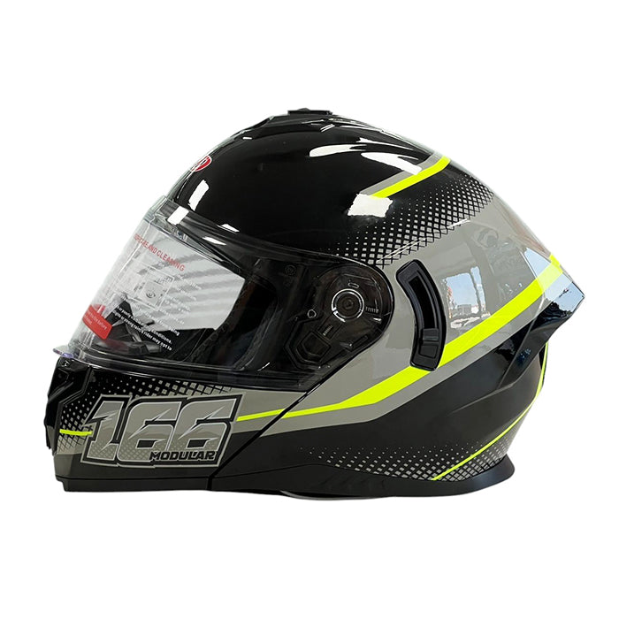 Каска 166 - Размер M - Черно/Неон