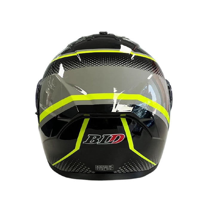 Каска 166 - Размер XL - Черно/Неон