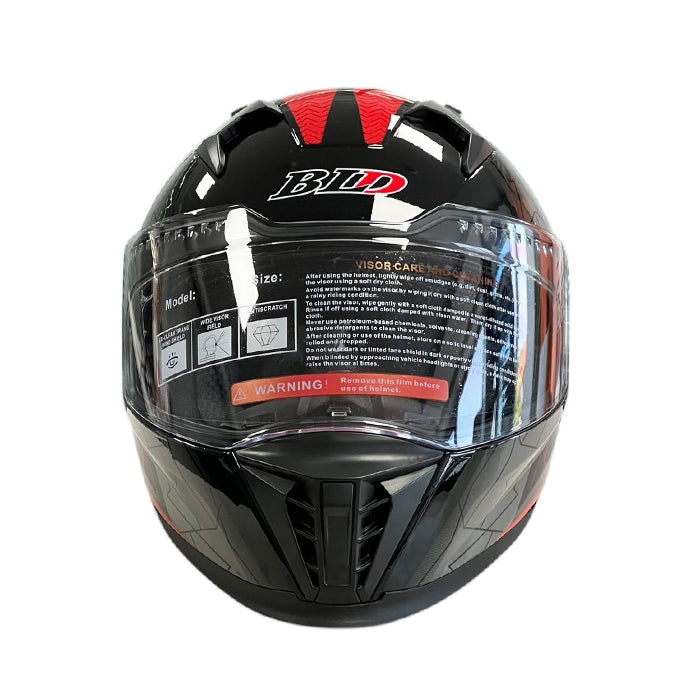 Каска M69 - Размер L - Черно/Червено