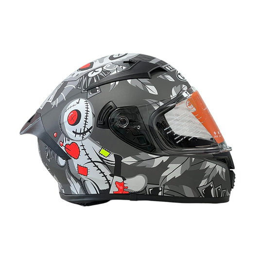 Каска за мотор 108 - размер M - Matt Grey 4