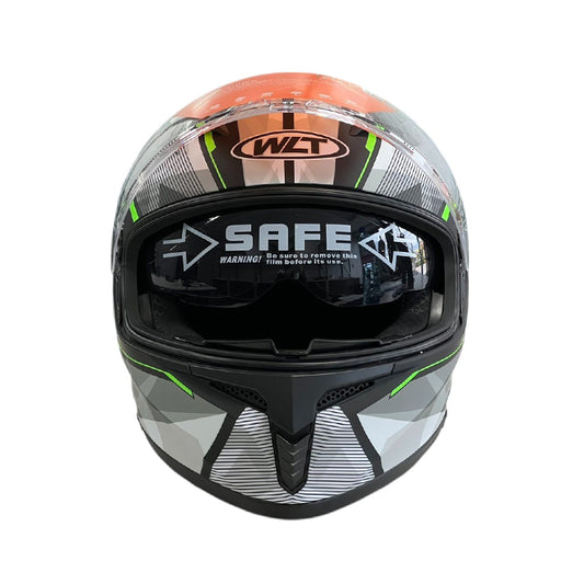 Каска за мотор 108 - размер S - Matt Black/Green