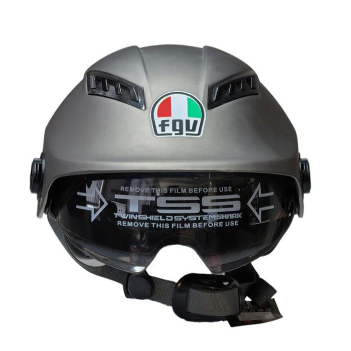 Каска за мотор - PA538 С Визьор и Спойлер - Сива