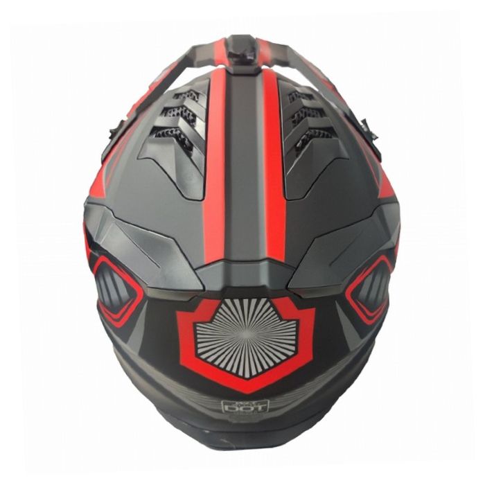 Кросова Каска 127 - L - Matt Black/Red