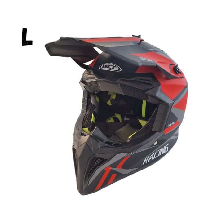 Кросова Каска 127 - L - Matt Black/Red