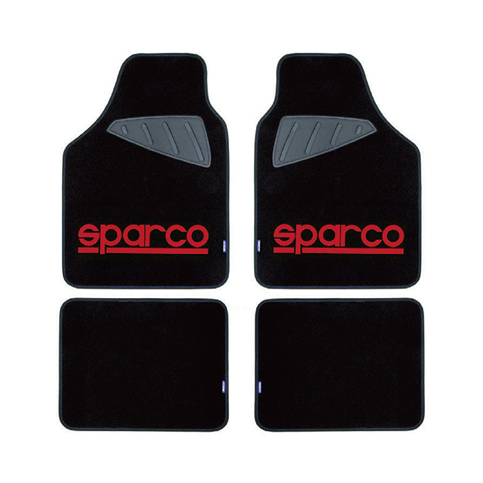 Стелки мокет SPC1903A Sparco Черни-Червени 4БР/К-Т