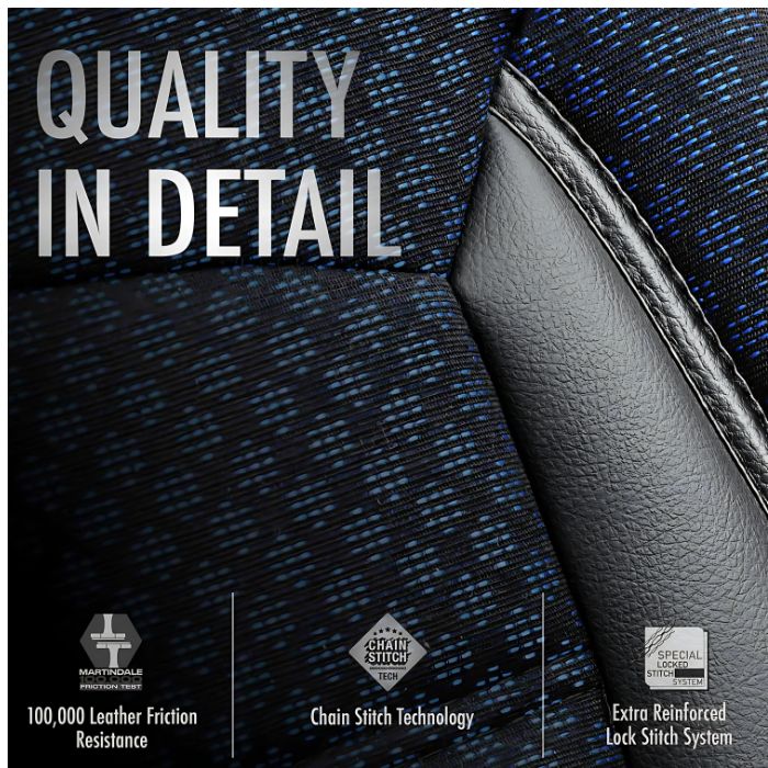 Тапицерия за седалки Otom Sport Plus PLS104 (черно/синьо)