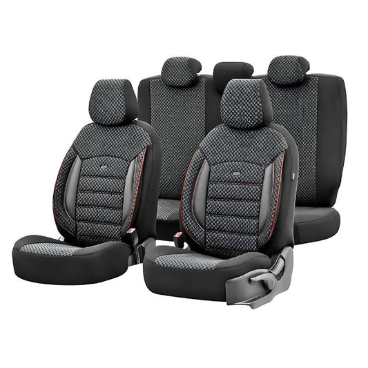 Тапицерия за седалки Otom Sport Plus PLS102 (черно/червено)