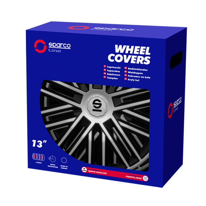 Тасове за джанти 14'' Sparco BERGAMO / SPC1485SVBK