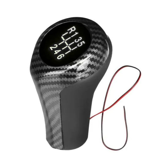 Топка за скоростен лост PA756 - 6 Скорости - Светеща - Карбон